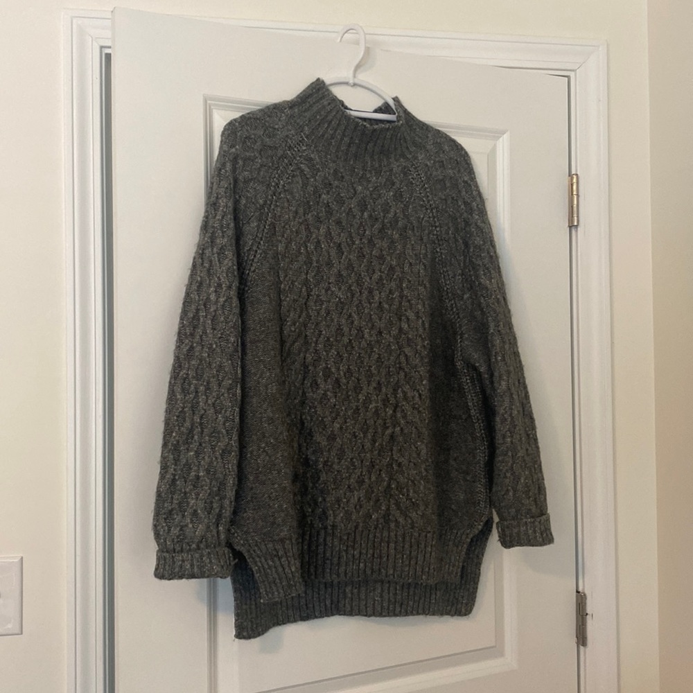 Cable-knit sweater
